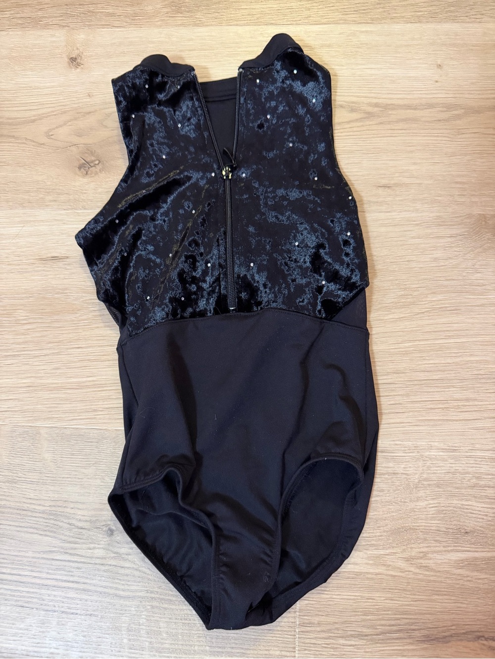 Block kids Black Velvet Leotard
